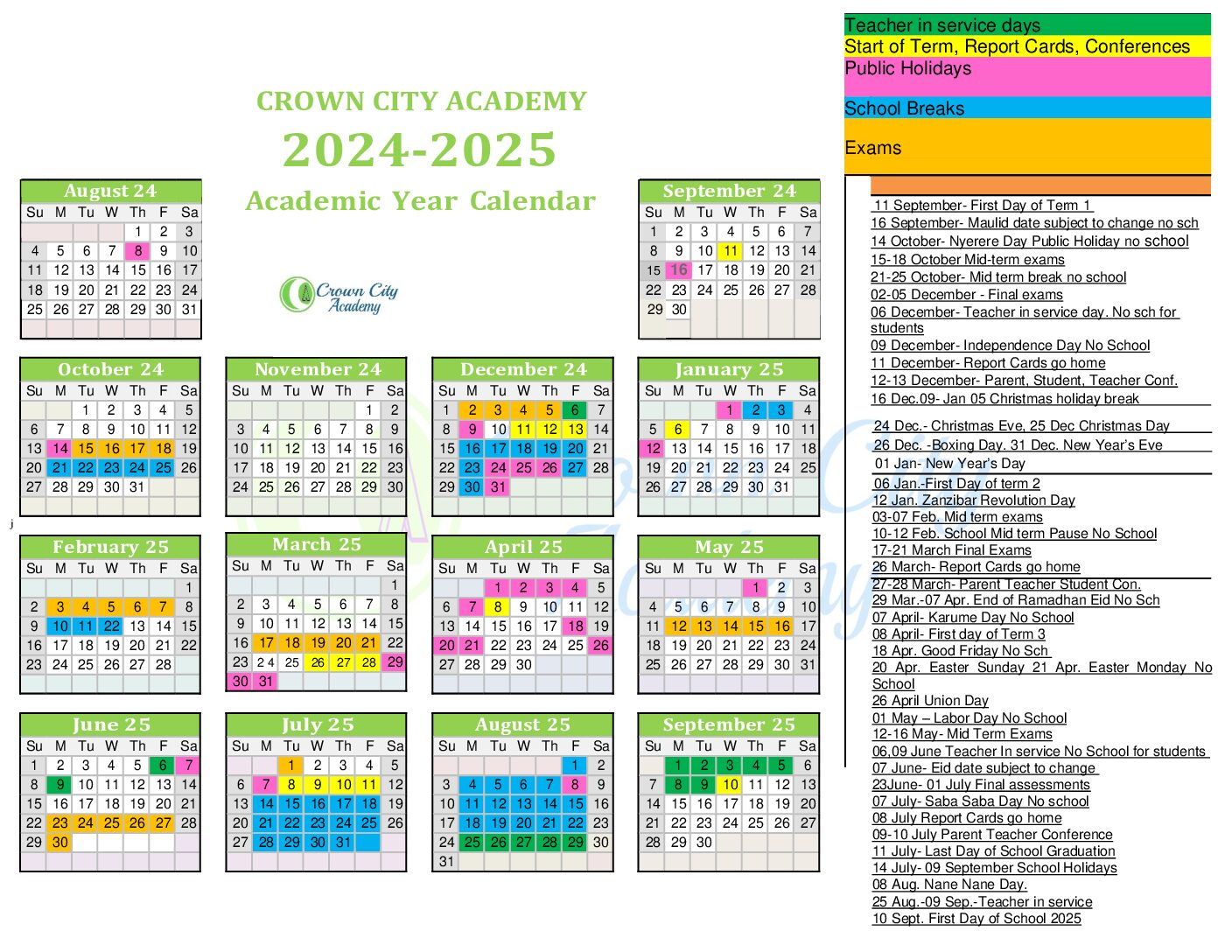 Read more about the article Crown City Academy 2024-2025